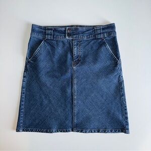 High Sierra Vintage A-Line Denim Mini Skirt Women's Size 12 Retro 90’s EUC